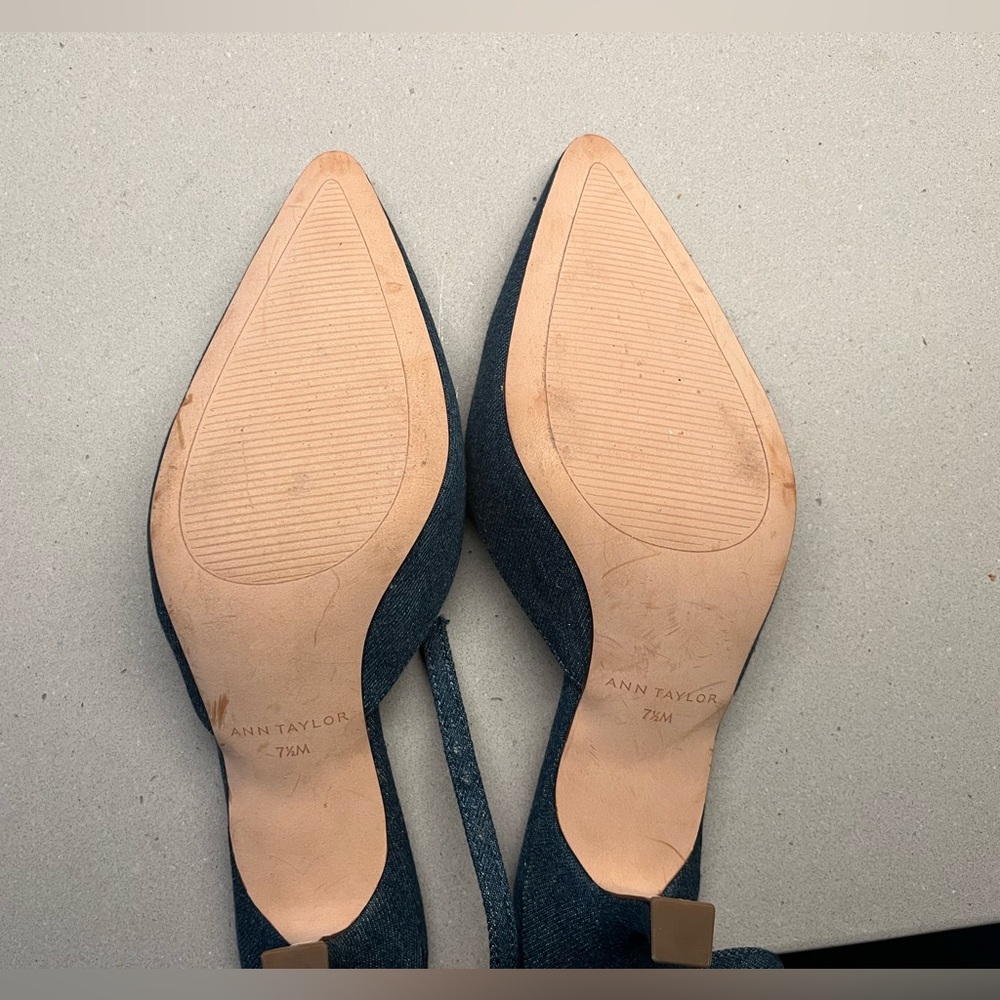 NWOT ⭐️ Ann Taylor Jean Kitten Heel - size 7.5 - Picture 8 of 11